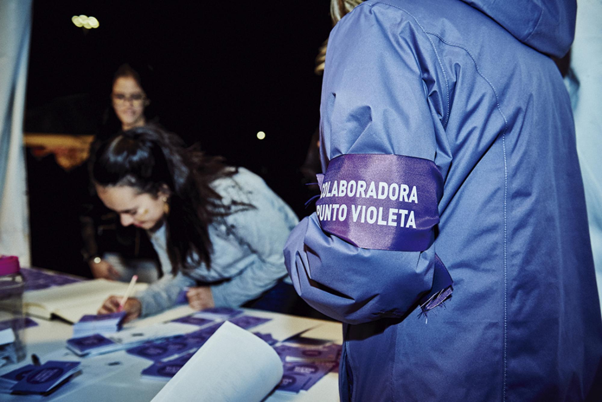 Punto violeta fiestas